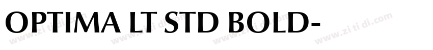 OPTIMA LT STD BOLD字体转换 OPTIMA LT STD BOLD字体转换